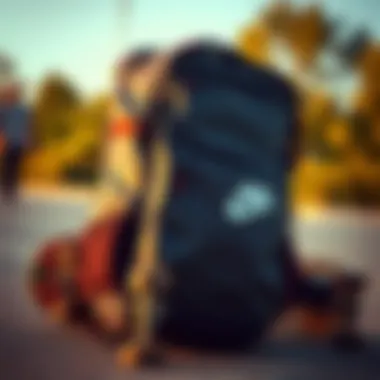 Durable backpack for skateboarding