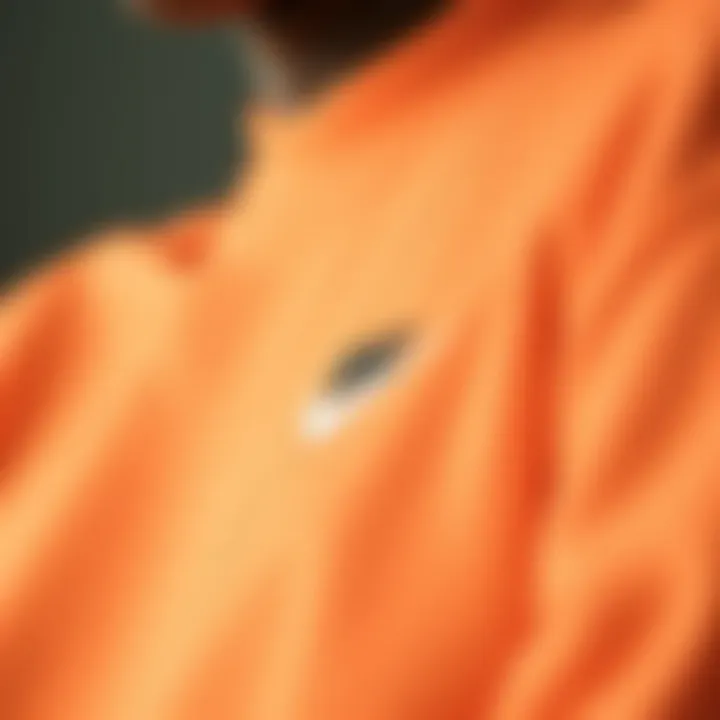 Close-up of the fabric texture of the Nike Essential Crew Sweatshirt