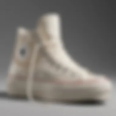 Group of Off White High Top Platform Converse in various colorways reflecting cultural trends