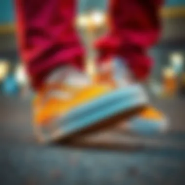 Artistic Expression of Skate Culture through Vans Artistic representation of Vans as a symbol of skate culture.