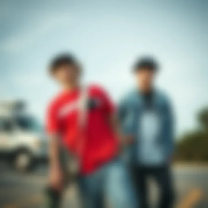 Versatile Styling Options for the Vans Shirt Stylish outfit featuring the red and white Vans shirt paired with accessories