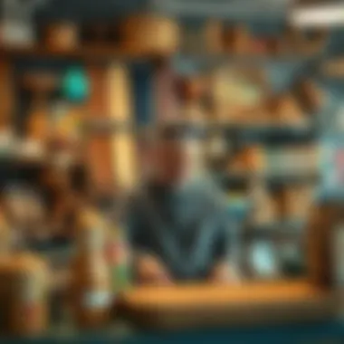 Local artisan crafts showcased in a shop