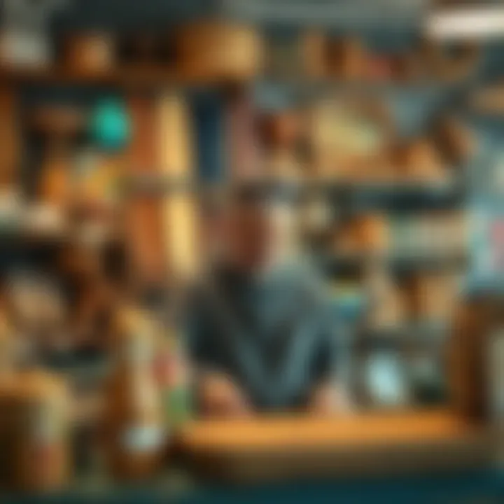 Local artisan crafts showcased in a shop