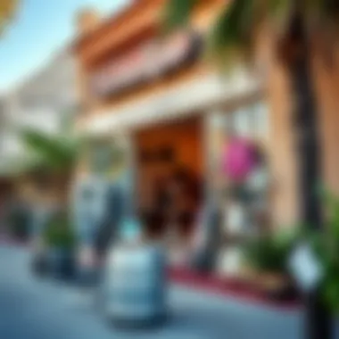 Charming exterior of a boutique in San Clemente