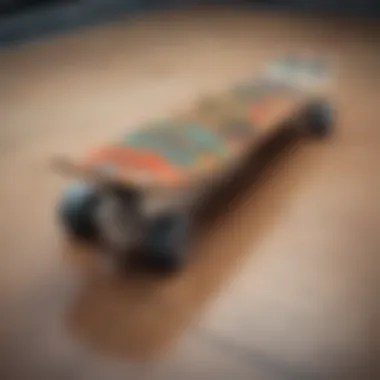 A vintage skateboard showcasing its unique design