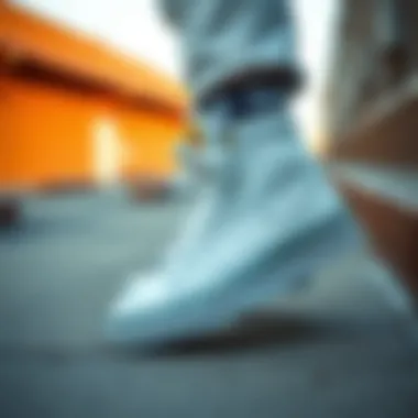 Fashion Styling with SK8 Hi Bolt White Fashionable outfit styled around the SK8 Hi Bolt White sneakers.