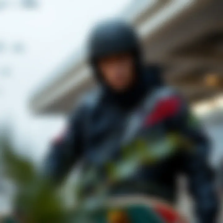 The Evolution of Jacket Designs in Skater Culture An artistic representation of the evolution of skate jacket designs