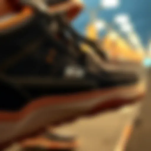 Close-up view of the Skechers D Lite 2 showcasing its unique design features