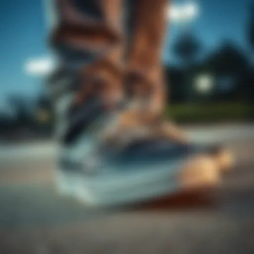 Skate shoes showcasing advanced grip technology