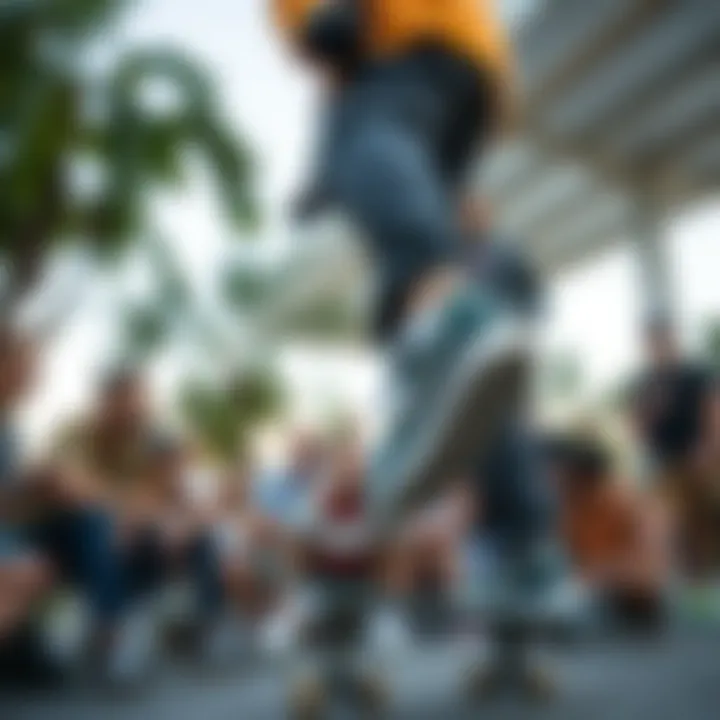 Community Engagement in Skate Culture and Footwear Choices Community gathering around skate culture and footwear preferences