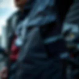 Detailed view of the 686 Hydrastash Jacket showcasing its innovative pockets