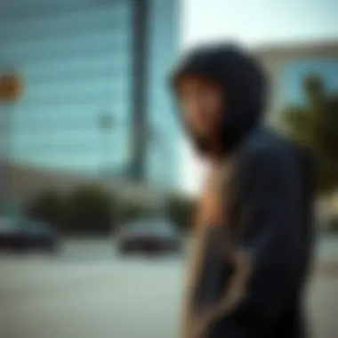 Skateboarder wearing the 686 Hydrastash Jacket in an urban setting