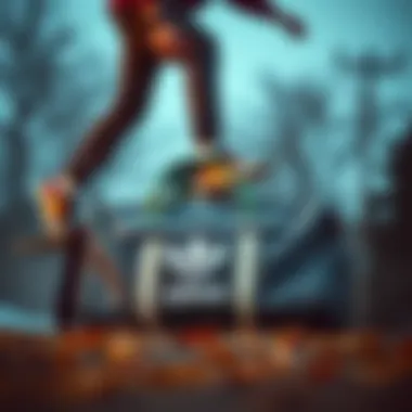 Adidas Weekend Bag in Skateboarding Context Adidas weekend bag integrated into a skateboarding scene