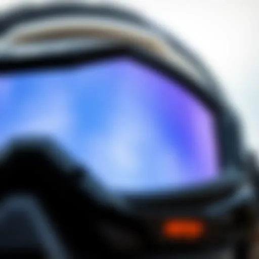 Close-up view of Spy HD+ polarized goggles with enhanced lens technology
