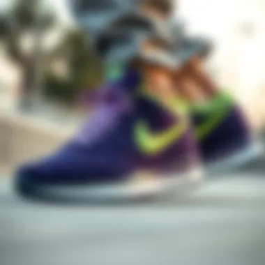 Exploring the Aesthetic and Functional Appeal of Nike Purple and Green Shoes Summary