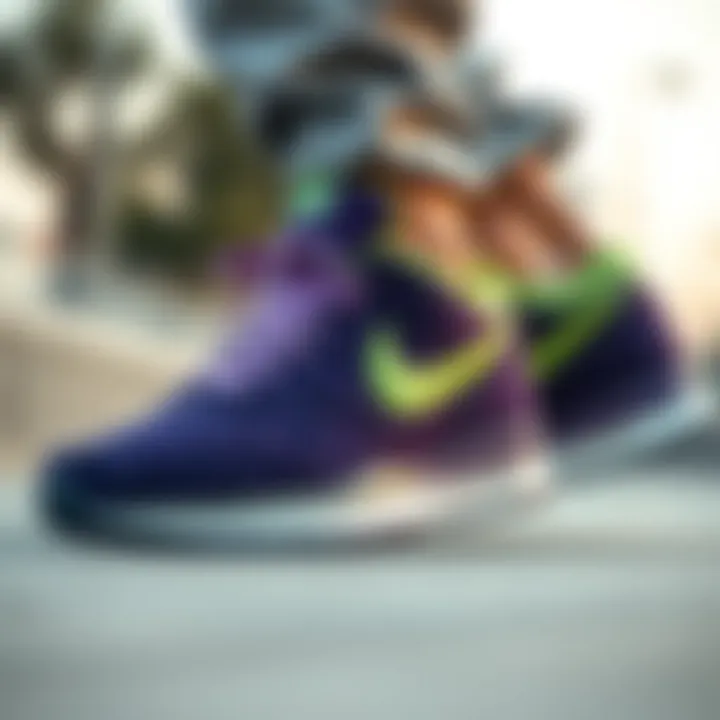 Exploring the Aesthetic and Functional Appeal of Nike Purple and Green Shoes Summary