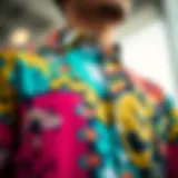 Vibrant patterned shirt showcasing a mix of colors