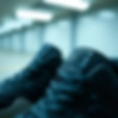 Innovative Material Technology Close-up of New Balance sneaker materials