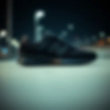 Embodying Modern Aesthetics Sleek All Black New Balance sneaker design