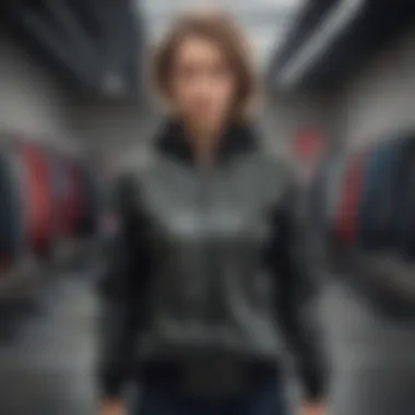 Styling Options with Zip-Up Jackets A fashionable outfit combined with a zip-up jacket, illustrating styling options.