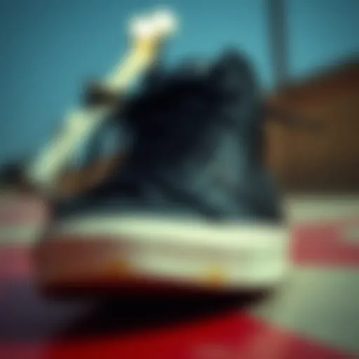 Close-up view of the Blazer 77 High showcasing its iconic design