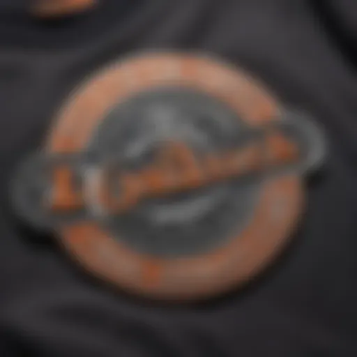 A close-up of a Von Dutch t-shirt with iconic logo