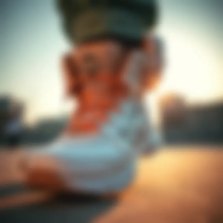 Innovative Design of Pogo Shoes Close-up of pogo shoes showcasing unique design features