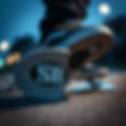 Close-up view of the SB Nyjah Free 2 showcasing its innovative sole design