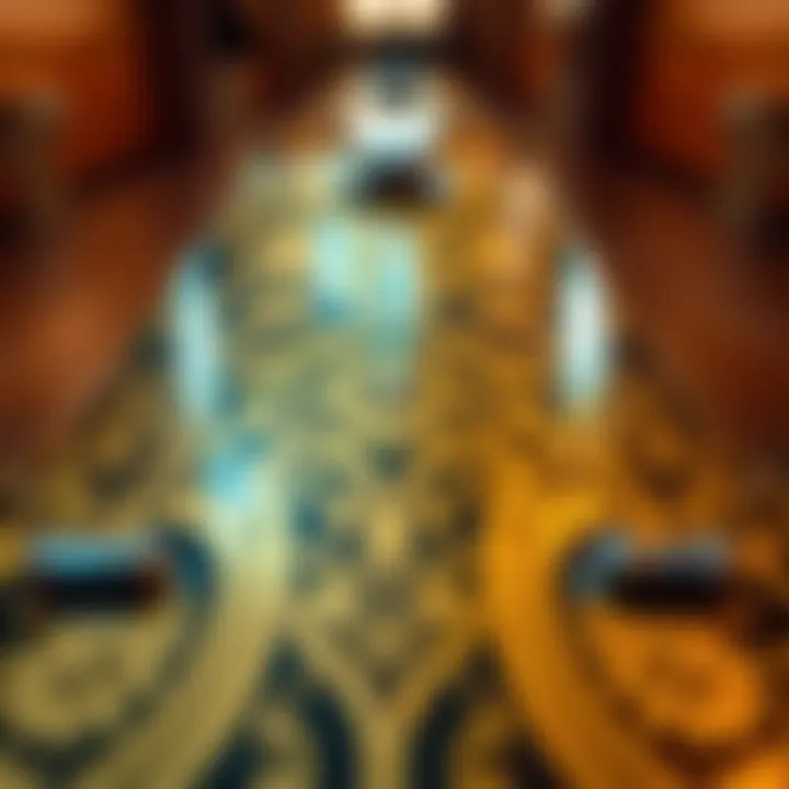 Intricate Design of a Gold Tech Deck Golden tech deck showcasing intricate design patterns