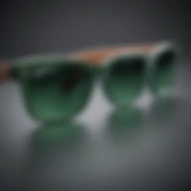 Close-up of the matte finish on Ray-Ban Wayfarers