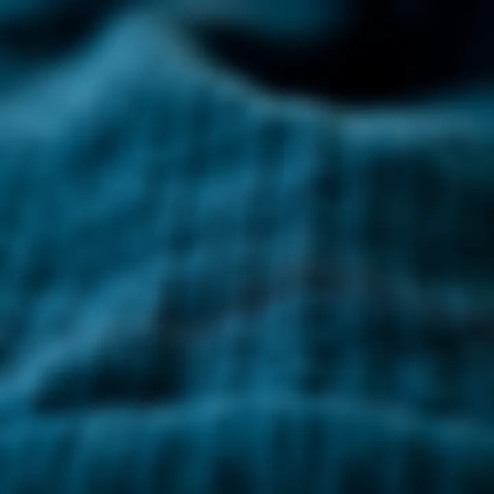 Close-up of the fabric texture of the Neff Slouchy Beanie, highlighting its quality