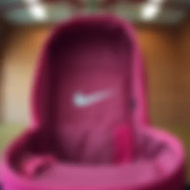 Pink Nike Backpack showcasing its spacious interior