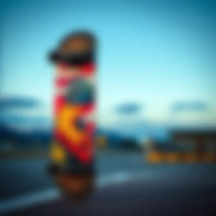 Art on Wheels: The Aesthetic of Skateboards An iconic skateboard graphic showcasing artistic expression