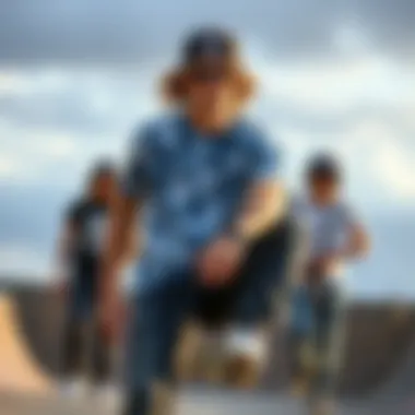 Evolution of Acid Wash Fashion An artistic representation of the evolution of acid wash fashion