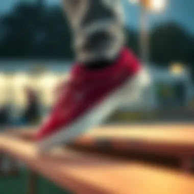 Vans UltraRange Burgundy showcasing its unique design