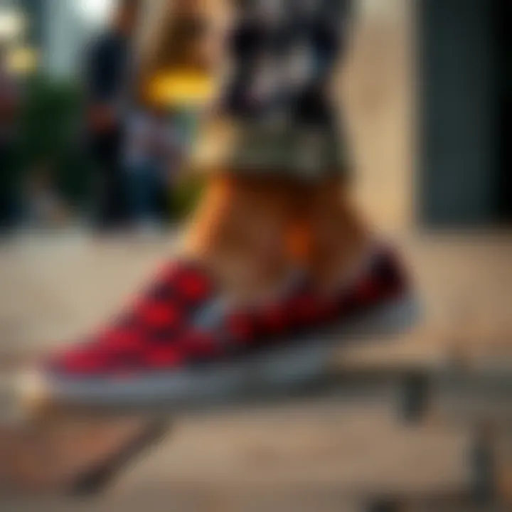 Plaid Vans Slip-Ons Styled for Fashion Vans slip-ons in plaid pattern styled with casual outfits
