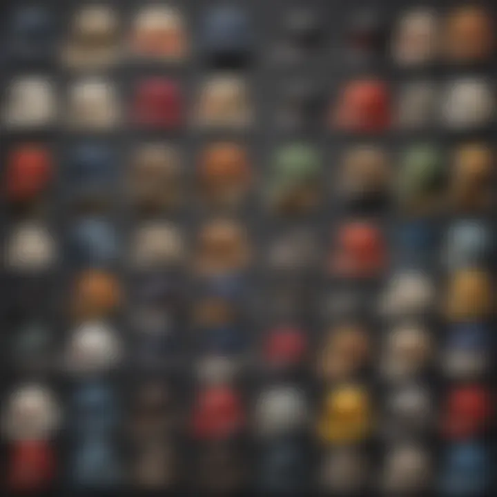 A historical collage illustrating the evolution of bucket hats over the decades