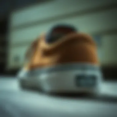 Close-up of Vans Chukka Low material and construction