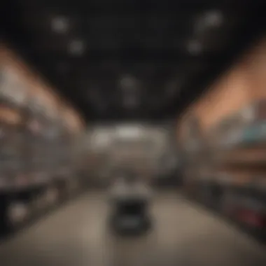 Inside view of Vans store displaying products and engaging design