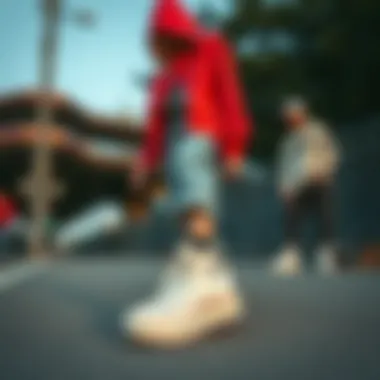 Versatile Outfit Ideas with White Platform Converse Various outfit styles paired with white platform Converse