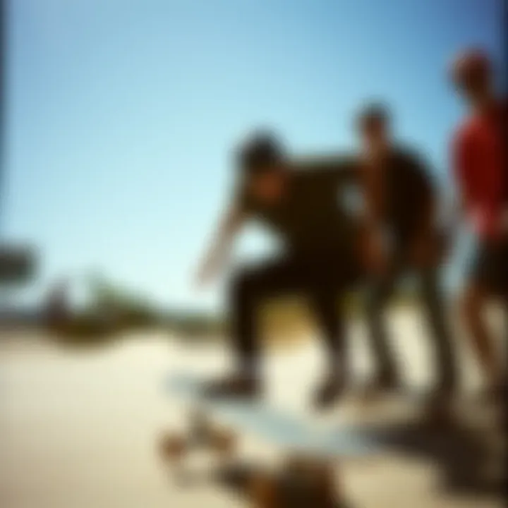 Artistic representation of skate culture influenced by Flip