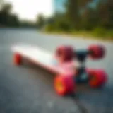 Artistic Girly Longboard Designs A vibrant longboard showcasing artistic girly designs