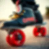 Innovative Design of GPro Skates Close-up view of GPro skate design showcasing innovative materials and construction