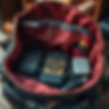 Interior organization of the Herschel Lane Messenger Bag