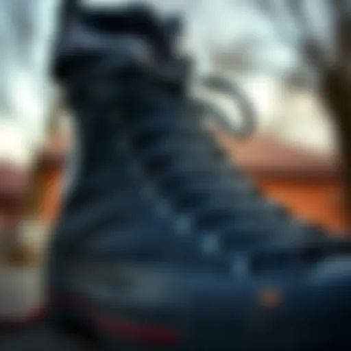 High lugged black Converse showcasing intricate design details