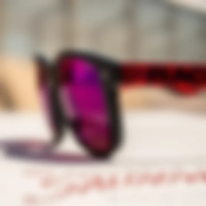 Detailed view of the Holbrook XL frame materials