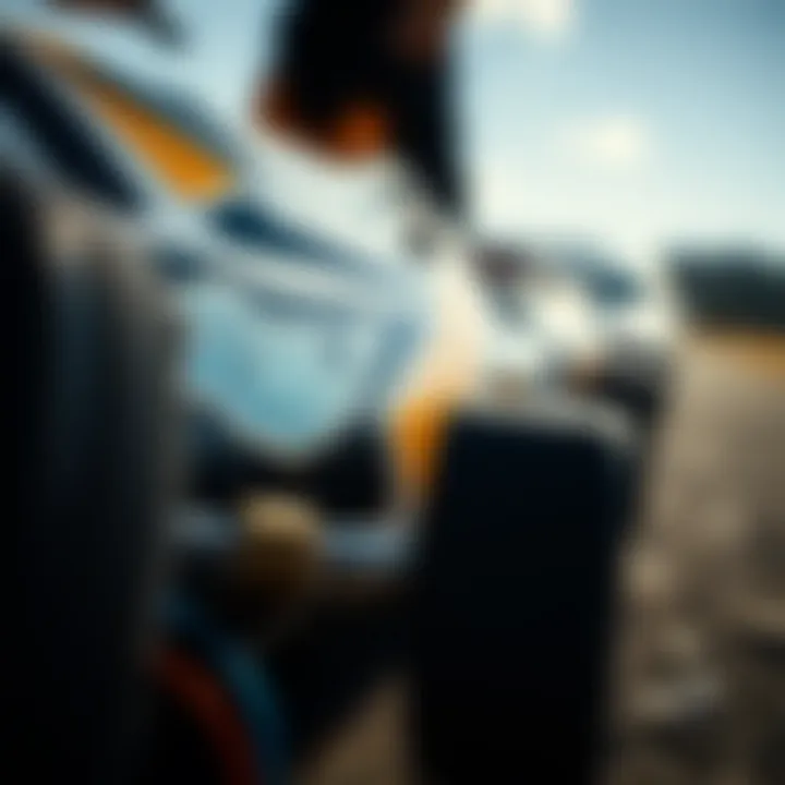 Close-up of the performance features of the Rallycat