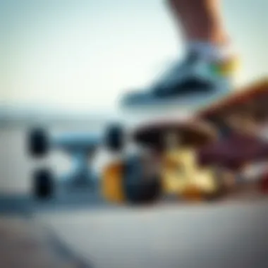 Comparing Longboard Trucks: Tailoring to Riding Styles Side-by-side comparison of truck types for different riding styles.