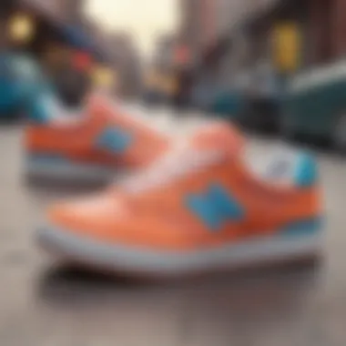 Stylish New Balance skate shoes in a vibrant color palette