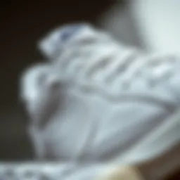 Close-up of the Nike Blazer 77 Low Top showcasing its unique texture and design